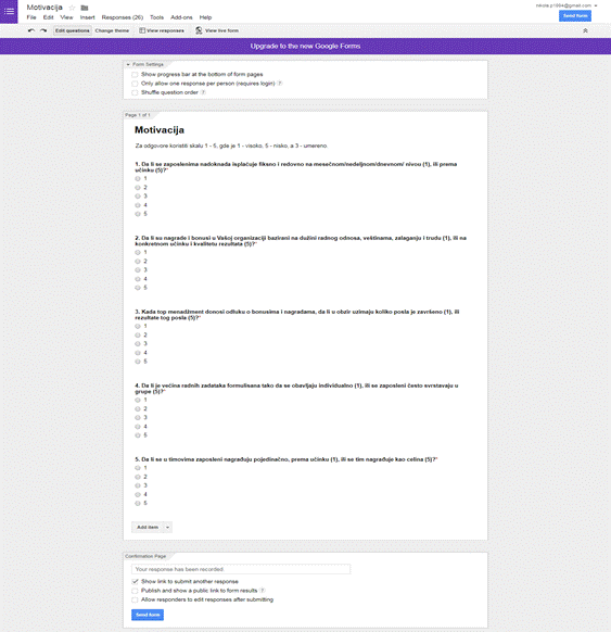 google forms